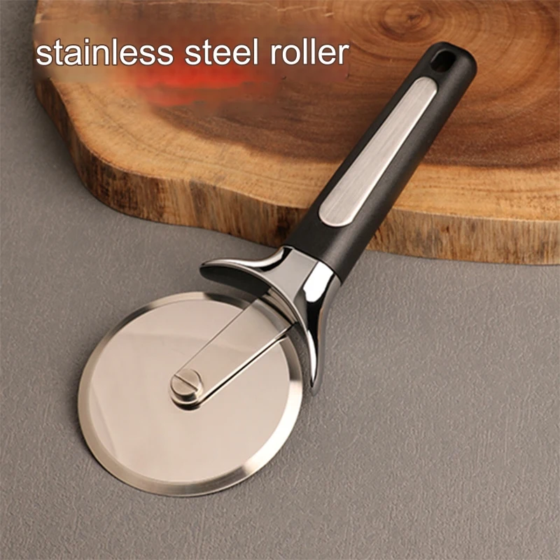 1 Piece Pizza Cutter Wheel - Premium Kitchen Pizza Cutter Super Sharp Black Easy To Clean Pizza Slicer, Pizza Wheel