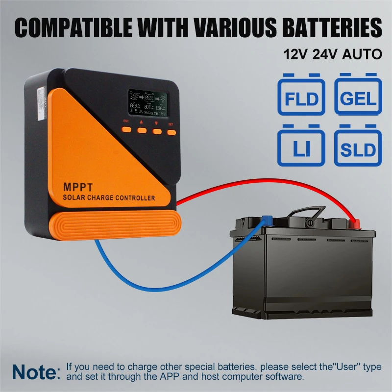 EASUN Regulator ładowania słonecznego MPPT 60A 50A 40A 30A 20A 10A Panel słoneczny kontroler ładowania słoneczne 12V 24V bateria wejście PV 100VOC