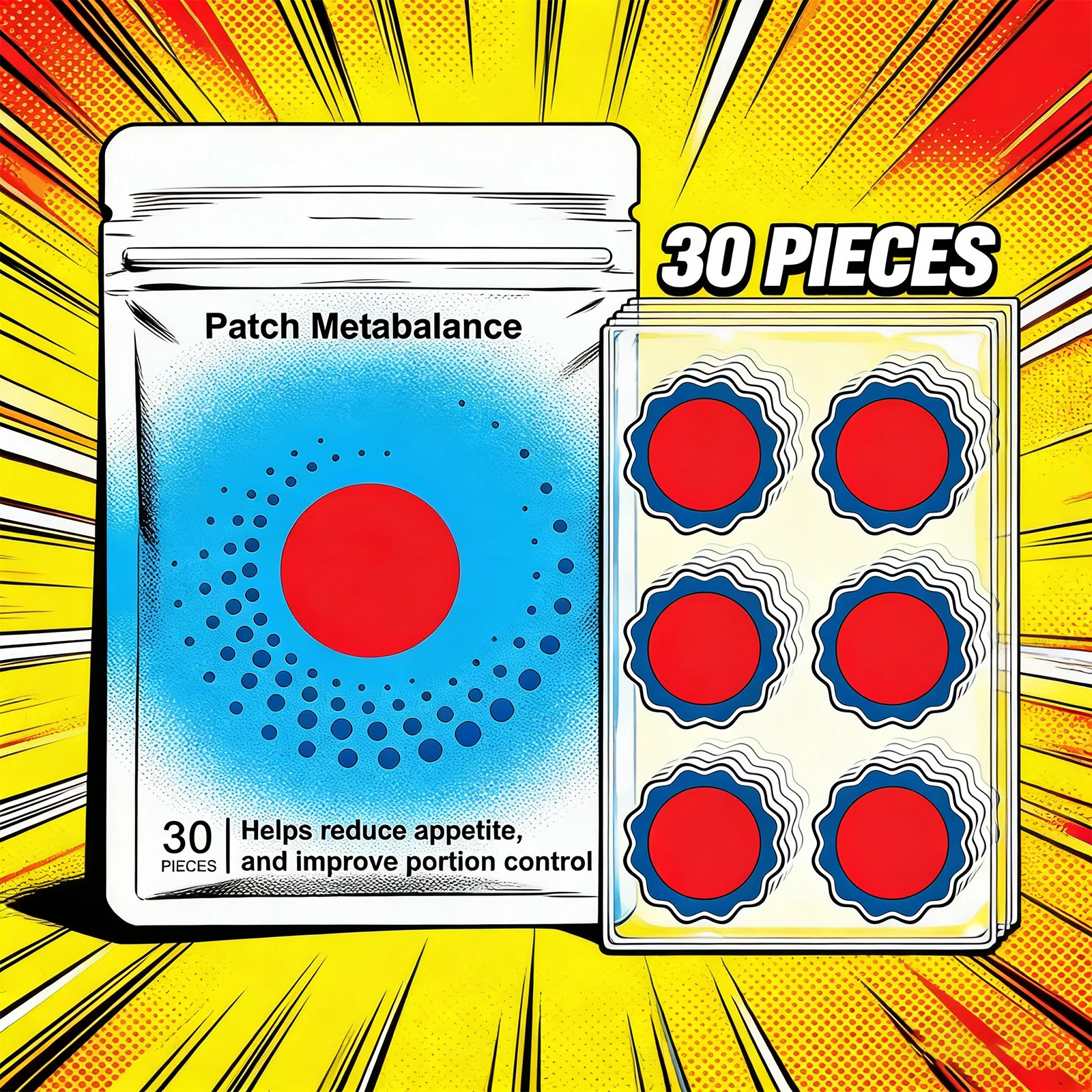 Lightweight Body Care Patch Stimulating Metabolism Reducing Appetite Improve Portion Control Maintain Vitality Patch Metabalance