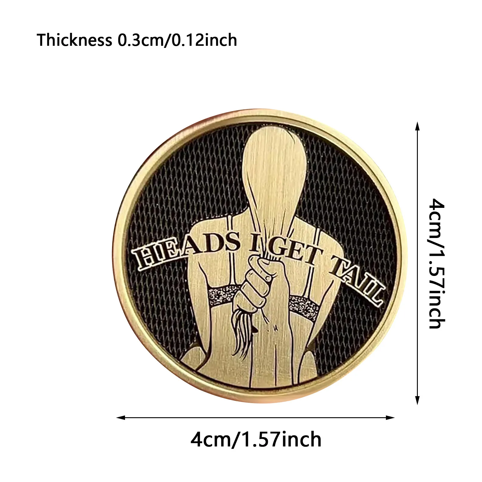 عملات مضحكة، عملة مثيرة للكبار مزدوجة الجانب، رمز محظوظ، عملات تحدي الكبار، هدايا مزحة مضحكة للرجال والنساء أفكار التاريخ الليلي #3