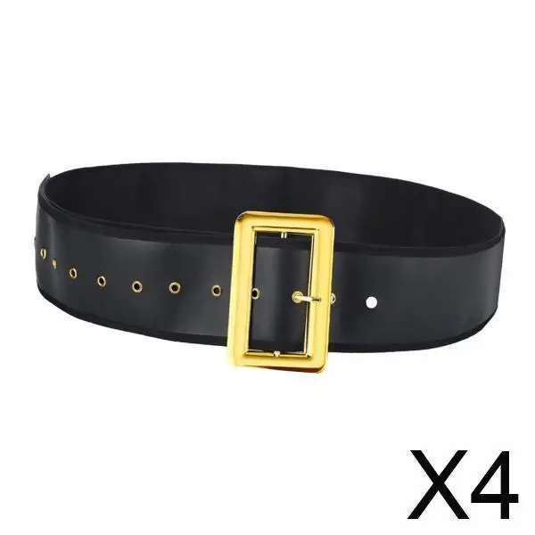 

Винтажный широкий ремень из искусственной кожи, пояс Санта-Клауса, роскошный аксессуар для рождественского эльфа, принадлежности для косплея