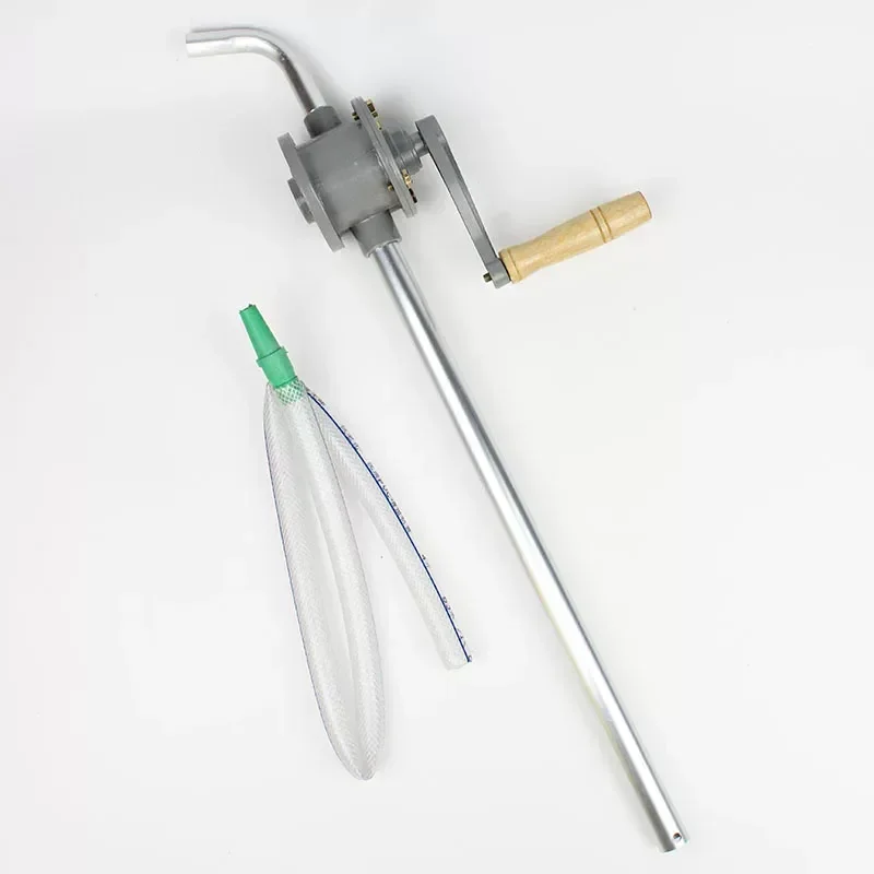 19 Type Manual Hand Oil Pump Aluminum Alloy Hydraulic Diesel Fuel Transfer Pump For Drum Barrel Industrial Workshop Use