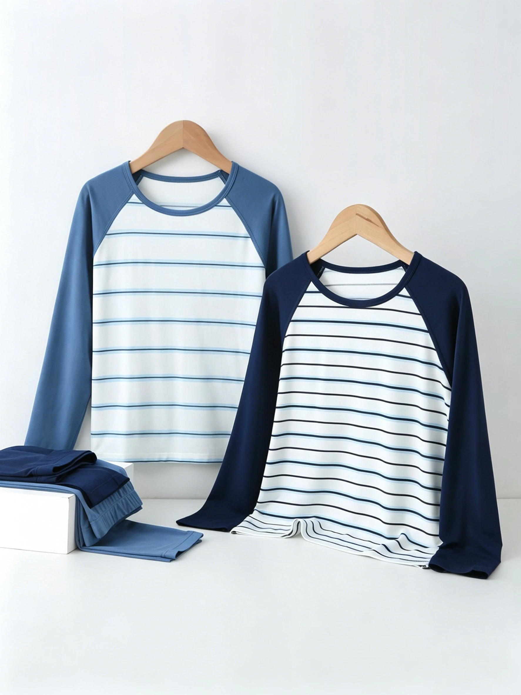 Children's pajamas modal grade A Big boys home wear 7-13Y summer medium-sized children's striped home wear set