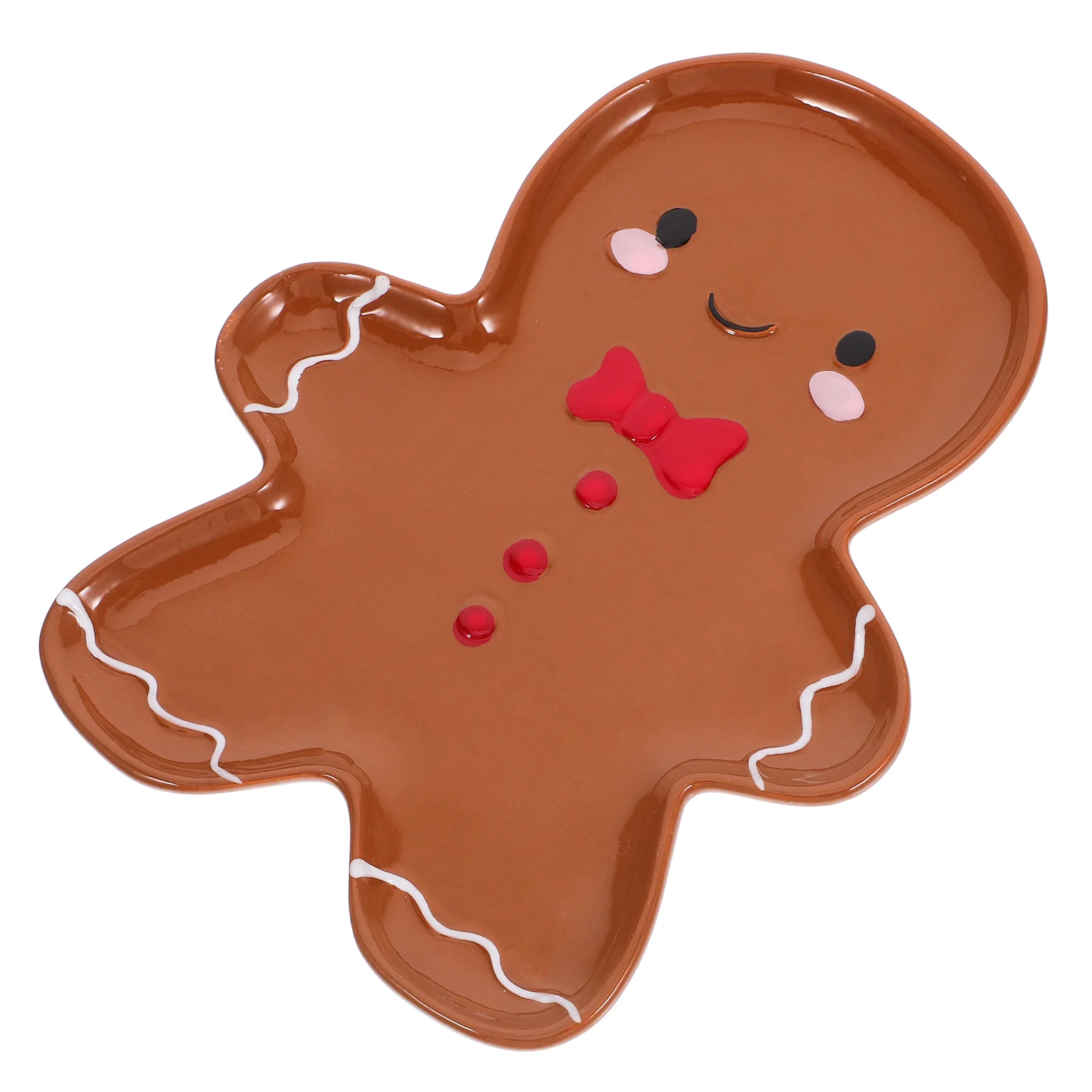 

Gingerbread Man Plates Ceramic Christmas Platter Holiday Dessert Plates Dinnerware Sets Gingerbread Plates Charcuterie Board
