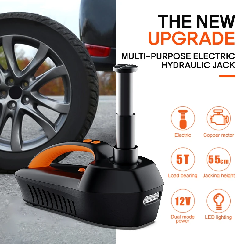 Conpex 4in 1 12volt Car Jack Motor Car Quick Jack Hydraulic 550mm High Car Support Jack Stand Emergency Repair Tool