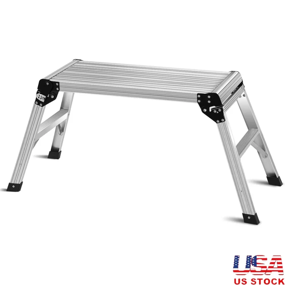 Banc de travail pliant en aluminium, escabeau, tabouret Portable antidérapant, idéal pour le lavage des véhicules, peinture, entretien de la maison