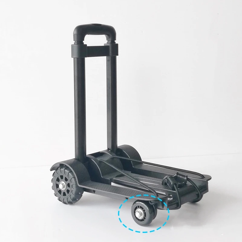 Accordion bag trolley car portable folding pulley reinforced wear-resistant tank wheel