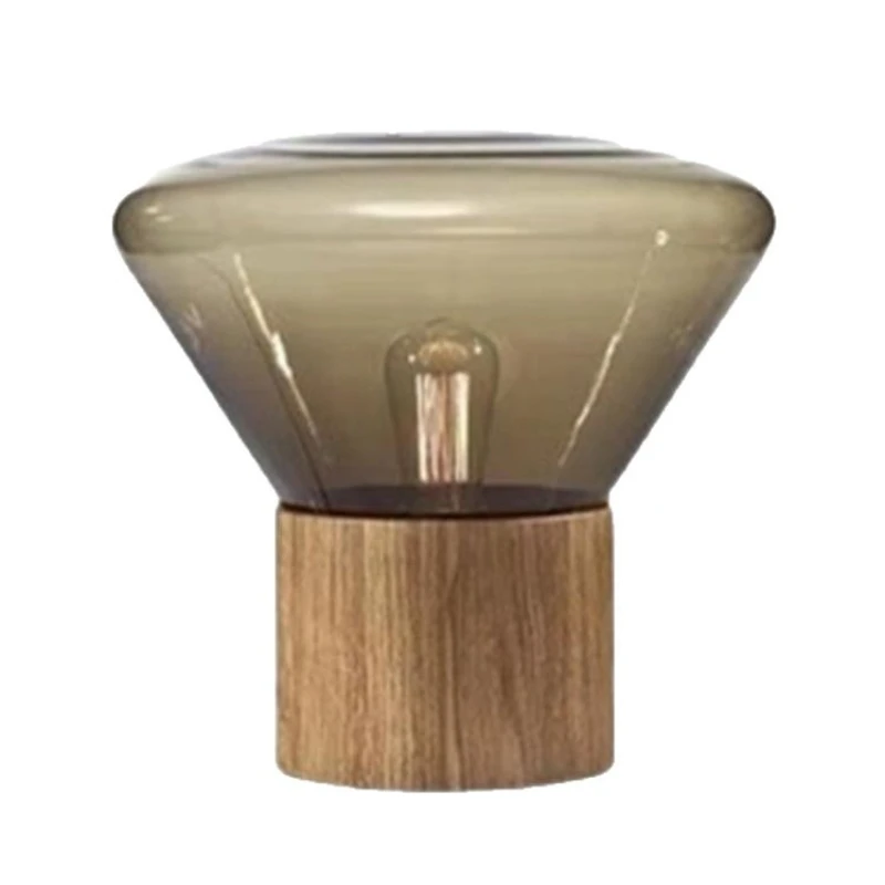 

Industrial style post-modern decorative table lamp glass creative designer model showroom light luxury bedroom bedside lamp