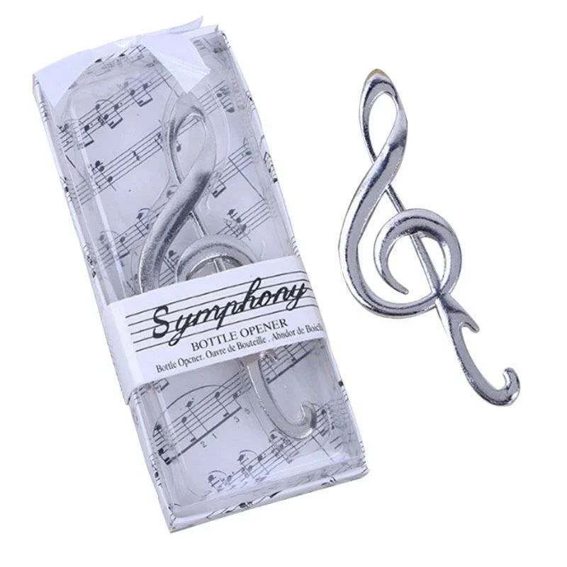 20pcs Creative Symphony Bottle Opener Alloy Music Note Bottle Opener Beer Opener Birthday Wedding Gift