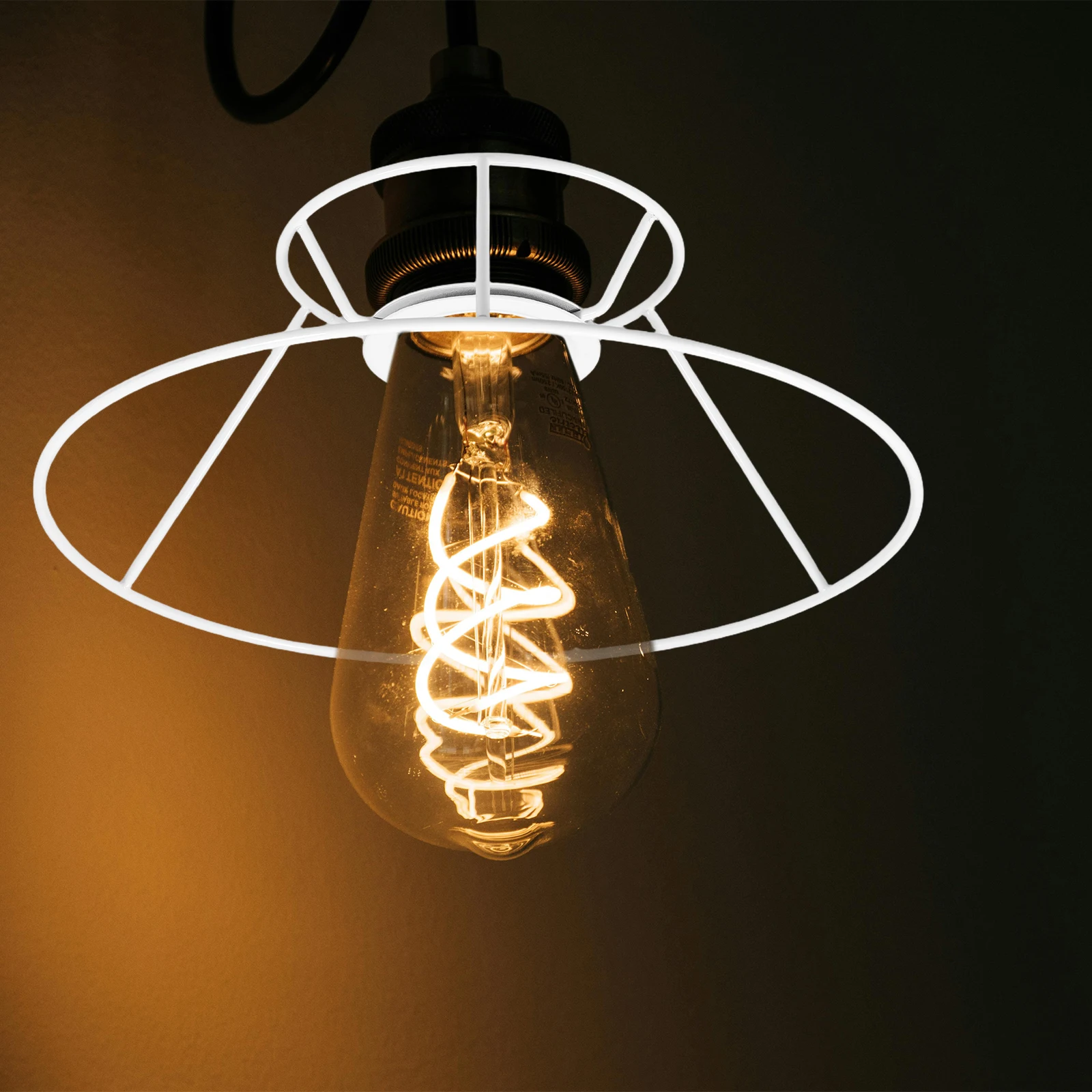 

Handwoven Iron Lamp Shade Frame Diy Lampshade Ring For Table Floor Desk Lamps Sturdy Metal Cage Replacement Parts Versatile