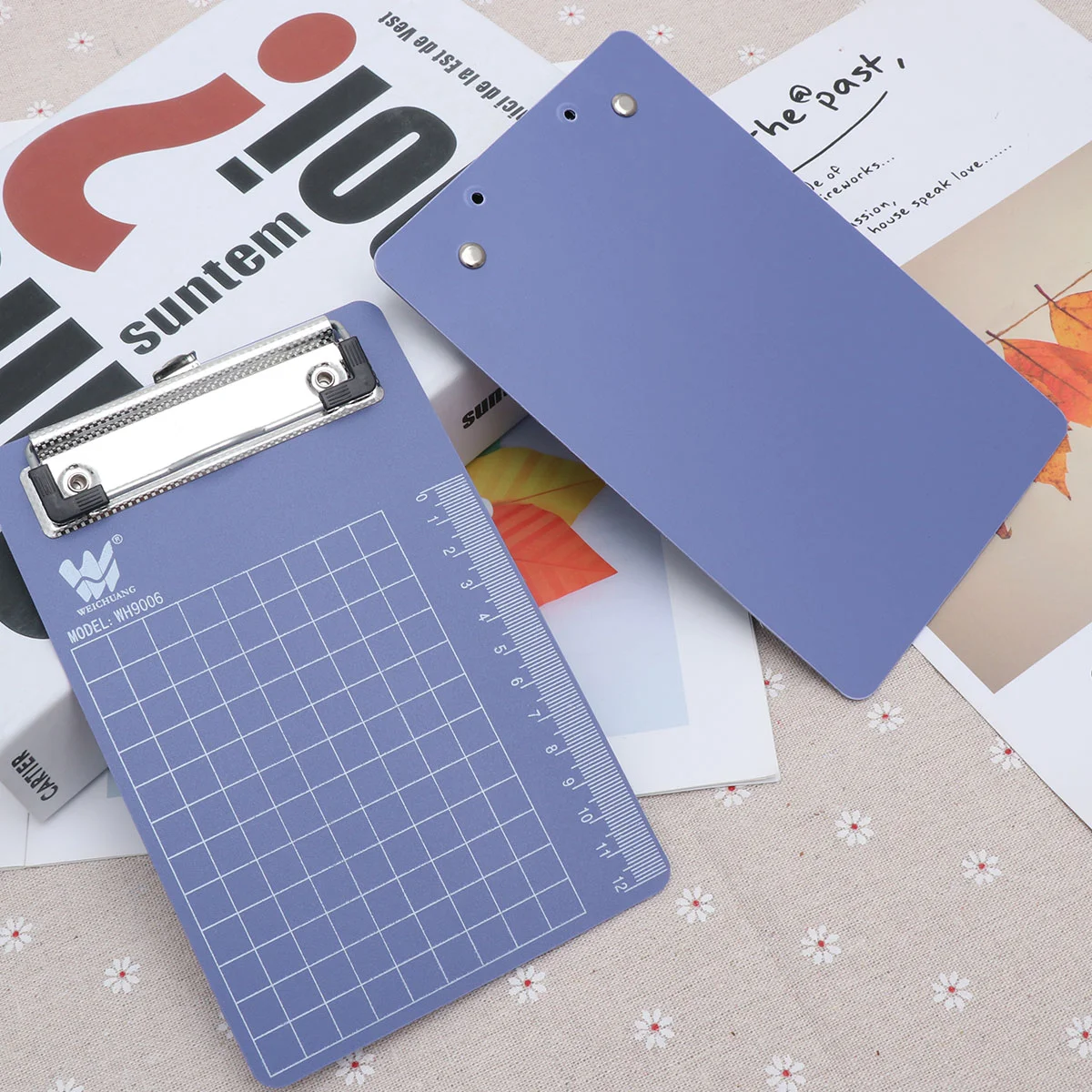 3 buah tempat pensil Folder tagihan papan klip tempat kertas catatan bening untuk profil anak laki-laki