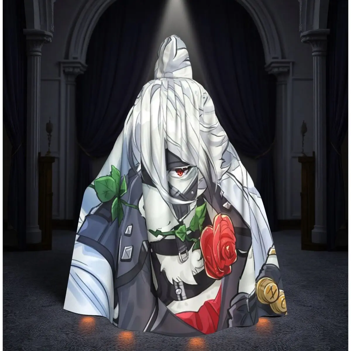 

Zenless Zone Zero - Von Lycaon Long Hooded Cloak Witch Medieval Costume Cosplay Cape HalloweenCoat Adult Unisex