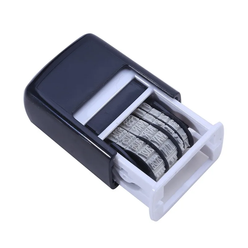 DIY Handle Account Date Stamps Stamping Automatic Ink Return Mini Self-Inking Stamps For Office Supplies Date Wheel Stamp