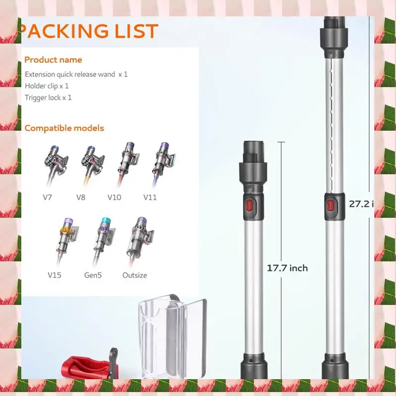 

Выдвижная палочка A57I для беспроводного пылесоса Dyson V7 V8 V10 V11 V15, универсальные аксессуары для пылесоса-B