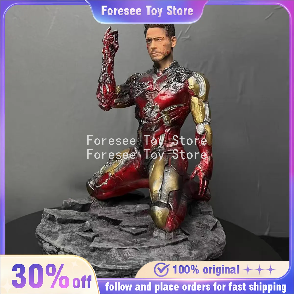 

25cm Iron Man MK85 Kneeling posture figure The Avengers Anime Figures Collection Desktop ornament Decoration Best Gifts for boys