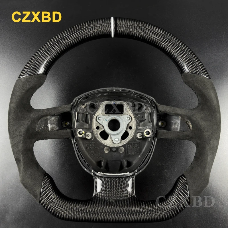 Fit For Audi A3 A4 A5 A7 S4 S5 Q5 Q7 Real Carbon Fiber Steering Wheel High Quality Customized Modification
