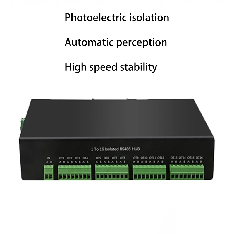 1 a 16 concentrador RS485 tipo aislamiento grado industrial divisor concentrador RS485 bidireccional