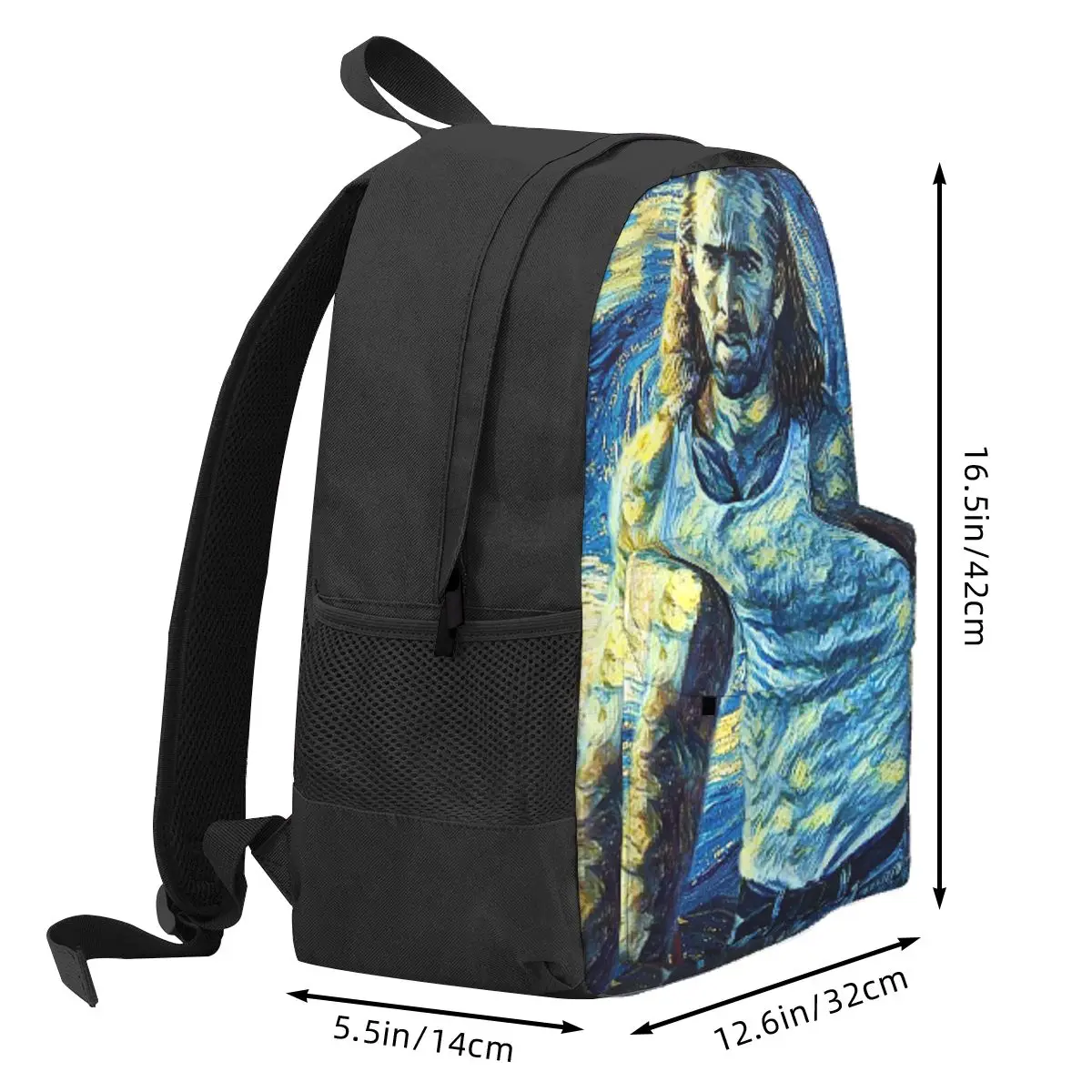 Nicolas Cage Stage Student Backpack School Bag Hiking Travel Daypack for Men Women Bookbag Shoulder Bags
