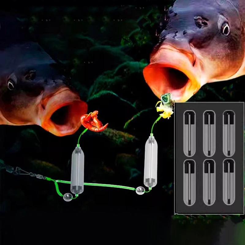 

30pack Carps Fishing Buoyance Hook Tube Expandable Buoyance Fishing Tube Enhances Bottom Fishing Effectiveness