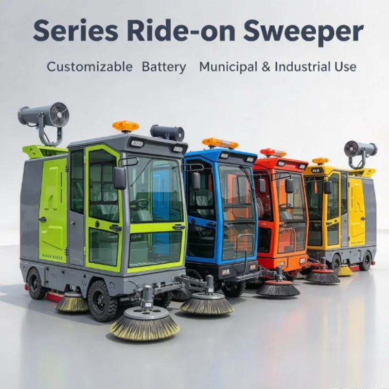Road Sweeper Industrial Floor Sweeper Big Front Brush Lithium Battery Vacuum Sweeper For Factory Cement Ground