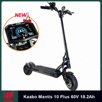 EU Stock Kaabo Mantis 10 Plus 60V 18.2Ah With Central display Dual Motor 2*1000W Top speed 60km/h Kaabo Electric Scooter