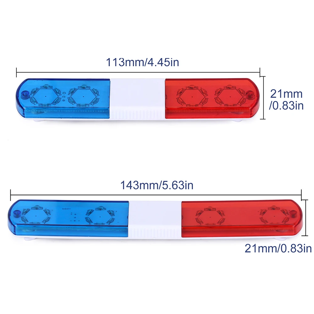 9imod 113/143mm multi-fonction clignotant RC voiture lumière LED lumière alarmante pour 1/10 1/8 RC voiture HSP Kyosho Traxxas Tamiya pièces