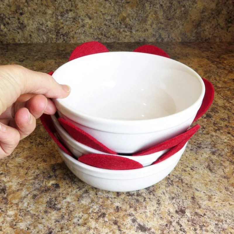 6 pçs easter placemat panelas separador scratchproof protetores para panelas de mesa e panelas separador placemat protector