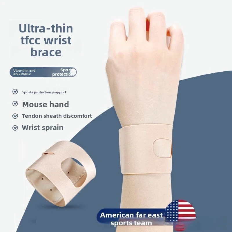 Thin Compression Wrist Support Brace, Breathable Sports Sprain Strap for Joint Pain Relief & Fitness,Hand Sheath for Men & Women