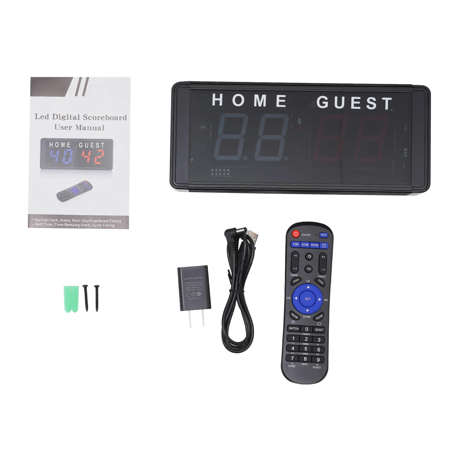 Moderne tragbare elektronische digitale Tischanzeigetafeln, LED-Anzeigetafel schwarz