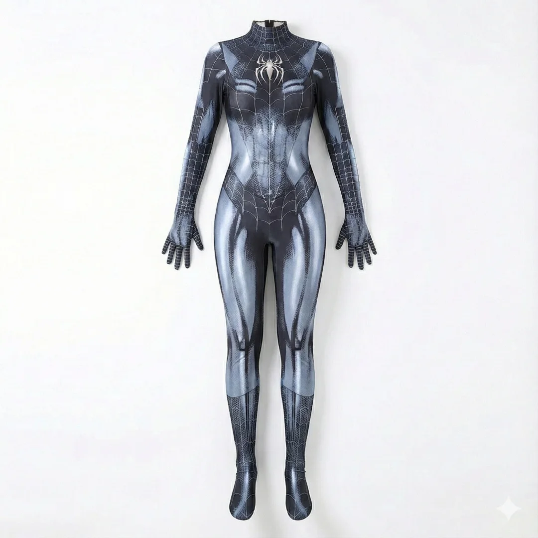 

Косплей костюм для паука, женский костюм супергероя, черный кот, плотный комбинезон с 3d принтом, боди, игрушки, костюм для вечеринки, комбинезон