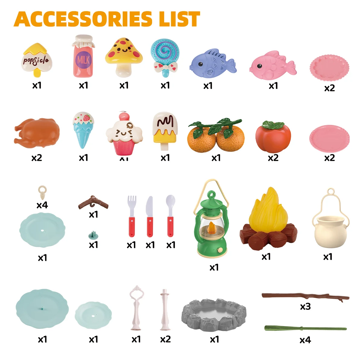 จําลอง Campfire Camping ชุดบาร์บีคิวผจญภัยกลางแจ้งเครื่องมือเต็นท์ชุดแสงและเสียงเด็กเล่นของเล่น