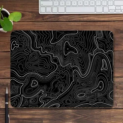 Black line Mousepad Small Contour Design Pc Gamer Mouse Pad Gaming Accessories Rubber Extended Mouse Mats Computer Desk Mat