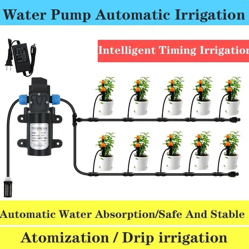 

45w Water Pump Self-priming Garden Irrigation System Drip Irrigation System Spray Water Automatic Garden Spray Cooling System