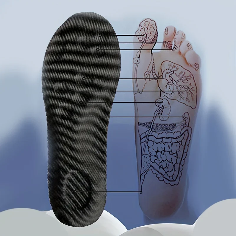 1 Paar/2 Paare/4 Paare Hochelastische Latex-Sporteinlagen Weiche Schuhpolster mit Gewölbestütze Orthopädische Einlagen Atmungsaktive Deodorant-Einlegesohlen – Detail 4