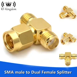 SMA 3 Way Adapter SMA Male to Dual 2 SMA Female Splitter 