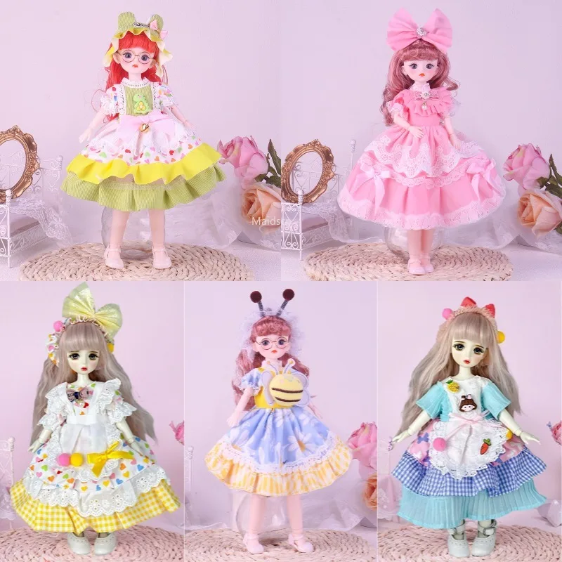 

Fashion Cute 30cm Doll Clothes for 1/6 BJD Clothes Set Girl Toy Gift Doll Accessories（no Doll No Shoes）