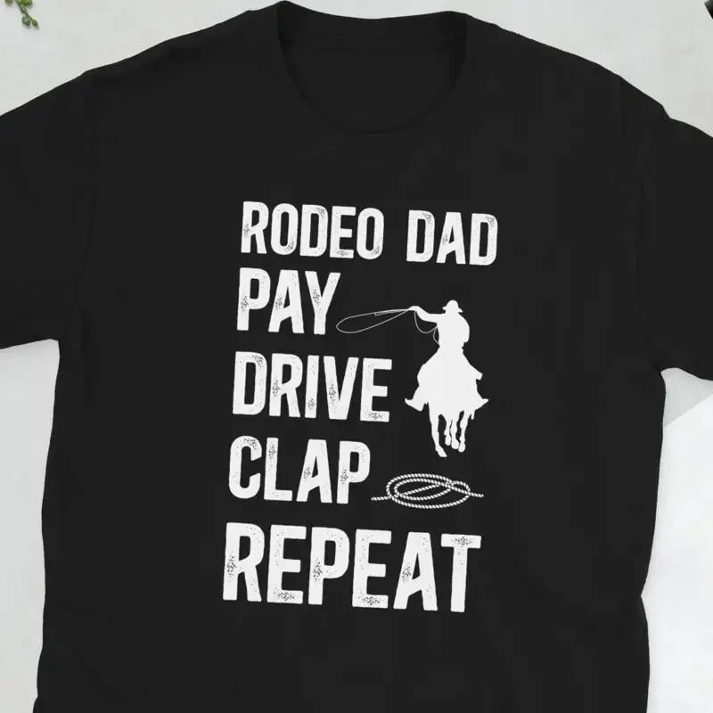 Funny Rodeo Dad Of A Rider Father T Shirt