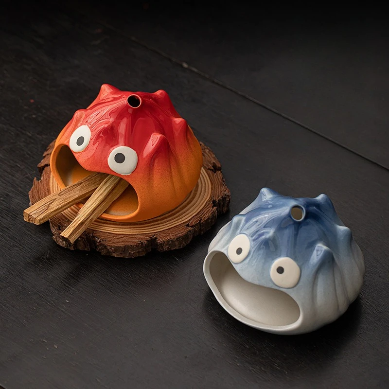 Flame-scented Fireplace Cute Cartoon Ceramic Incense Burner Home Fragrance Products Incense Burners