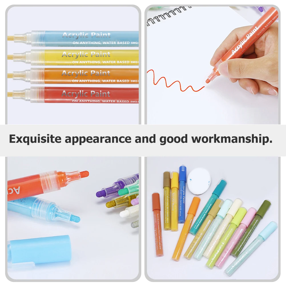 

12 шт., ручки для рукоделия для скрапбукинга, проекты DIY, безопасные и надежные маркеры для рисования, ручки для рисования для скрапбукинга, маркеры для рисования своими руками