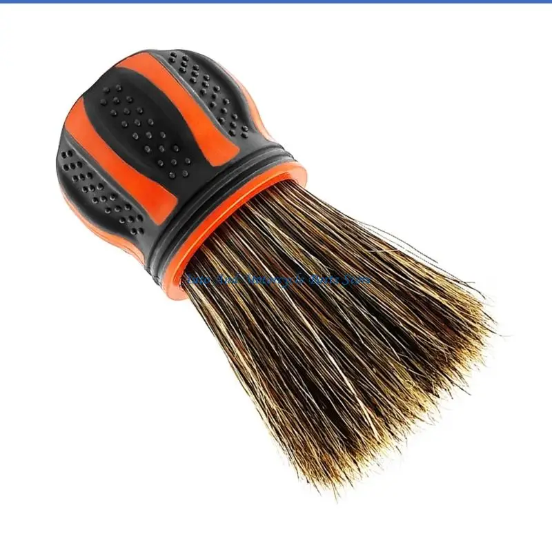 P9FD Compact Dense Bristle Brush Double Purpose Wet Dry Car Brush for Thorough Dusting In Tight Spaces & Delicate Car Interiors