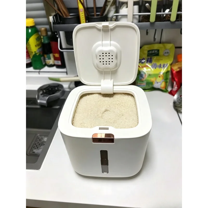 Thickened Sealed Rice Storage Bucket 5/10KG Moisture Insect Proof Canister With Lid For Rice Flour Noodles