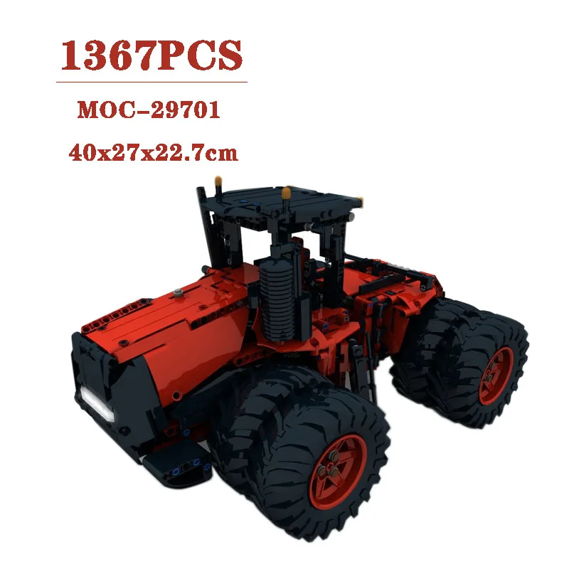 Classic Custom MOC-29701 Custom RC Tractor Building Blocks 1367pcs Boy Birthday Christmas Toy Gift