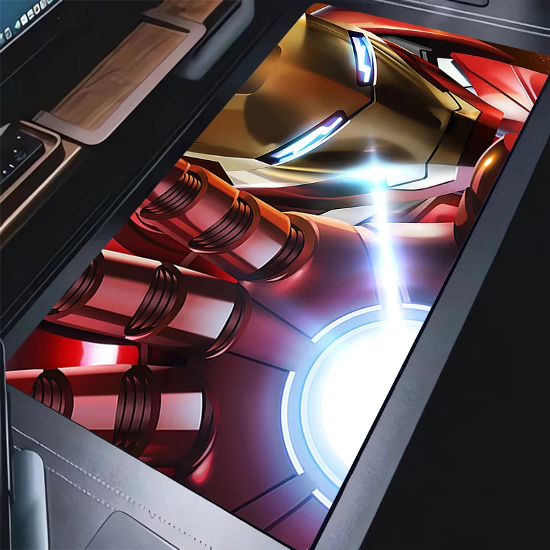 

Mouse Pads Anime Extended Desk Mat Protector Gaming Iron Man Mousepad Office Table Decor Keyboard Long Pad Computer Gamer Mats
