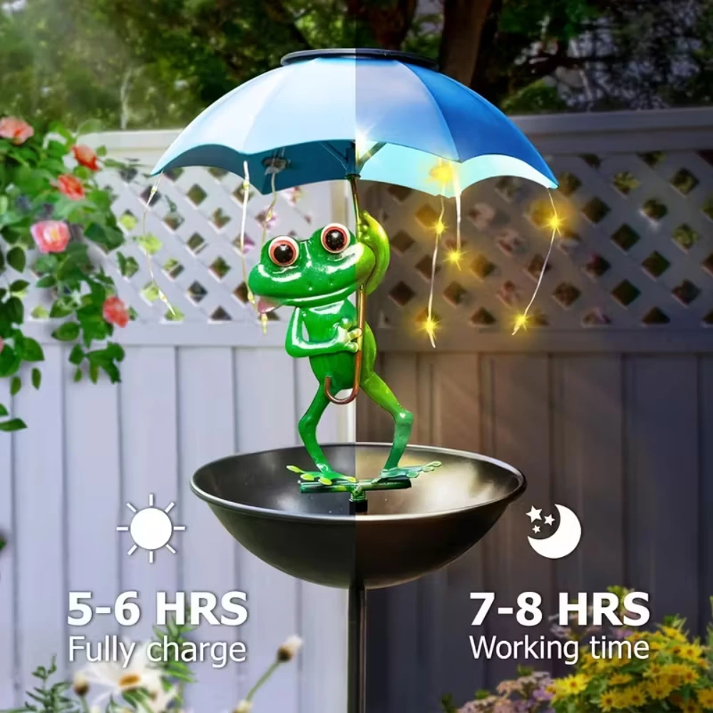 Solar Bird Feeder Metal Outdoo - Outdoor Lighting Decor Ideas 评论和价格