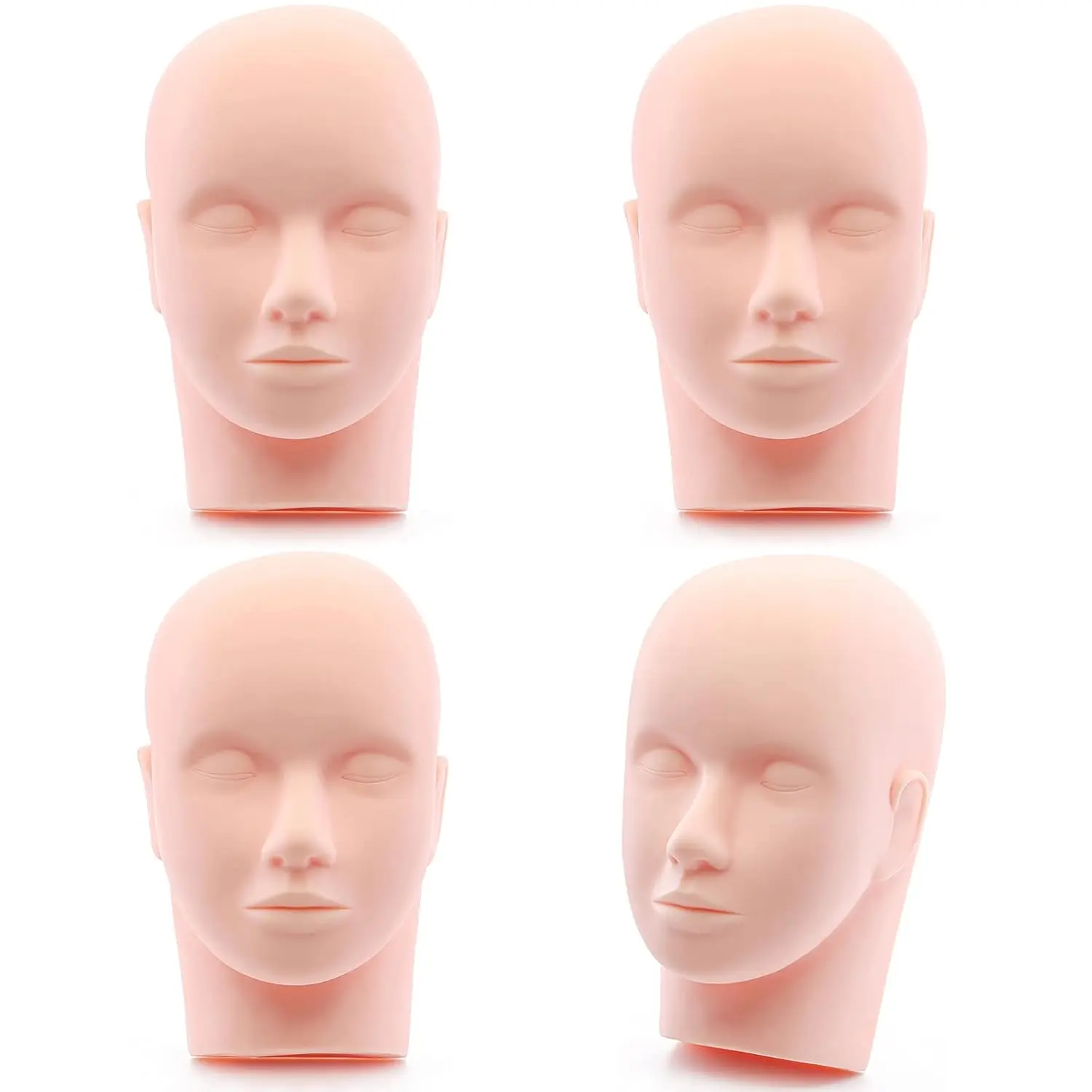 wholesale:Mannequin Head/ Mannequin Head Face for Makeup Practice,Facial Head for Makeup, Silicone, Easy to Remove Makeup