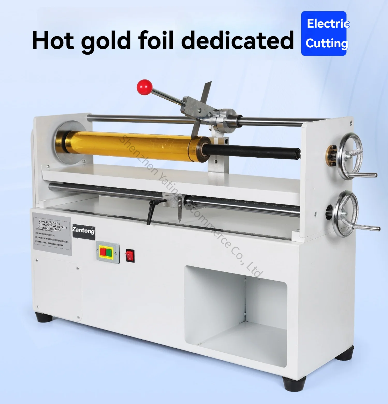 QG-12 Electric Hot Gold Foil Cutting Machine Electric Hot Stamping Paper Cutter Processing Machine Ruler Positioning