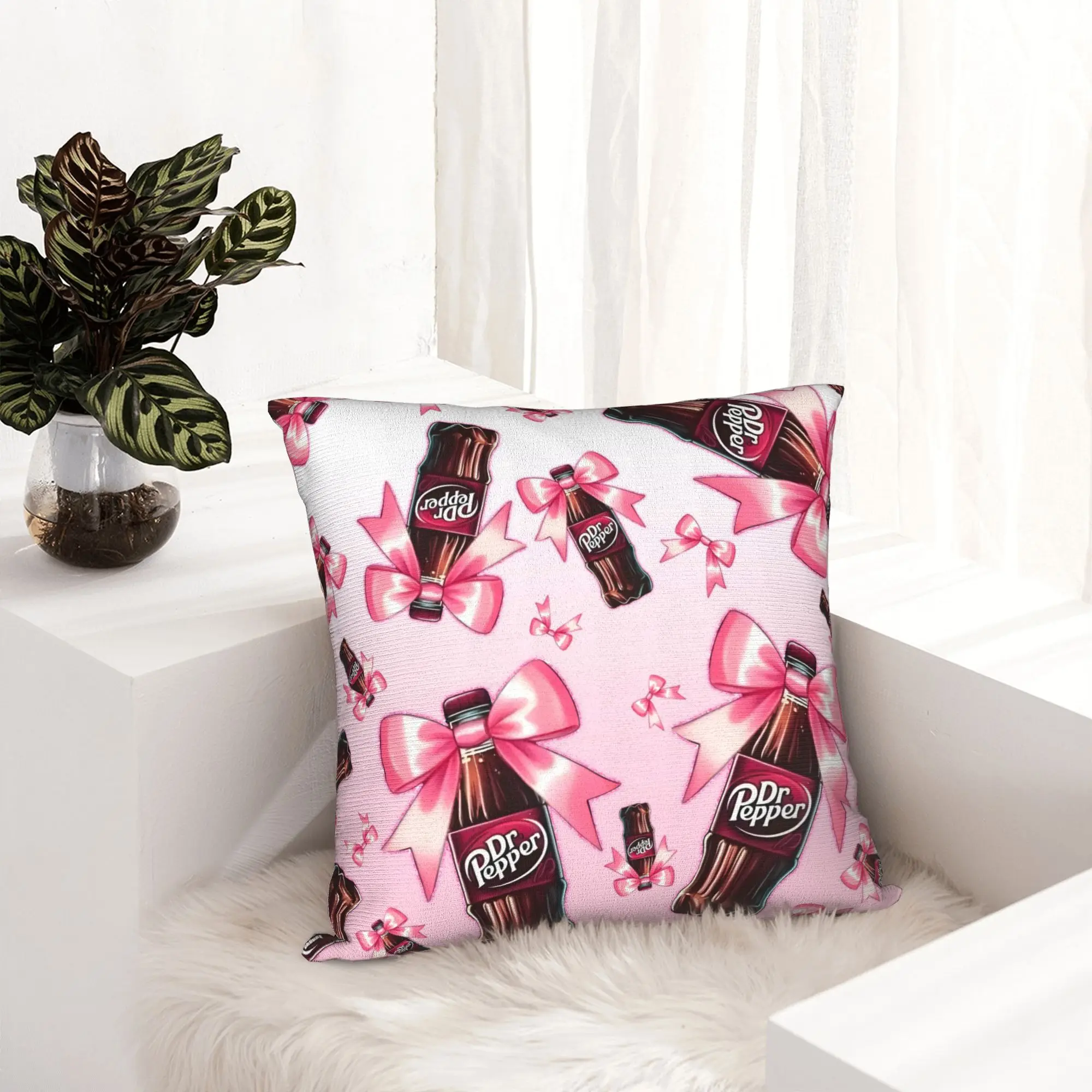 Unique Peppers Print Luxury Pillow Cover Decoration Vintage Dr. Soda Est Cushions for Sofa