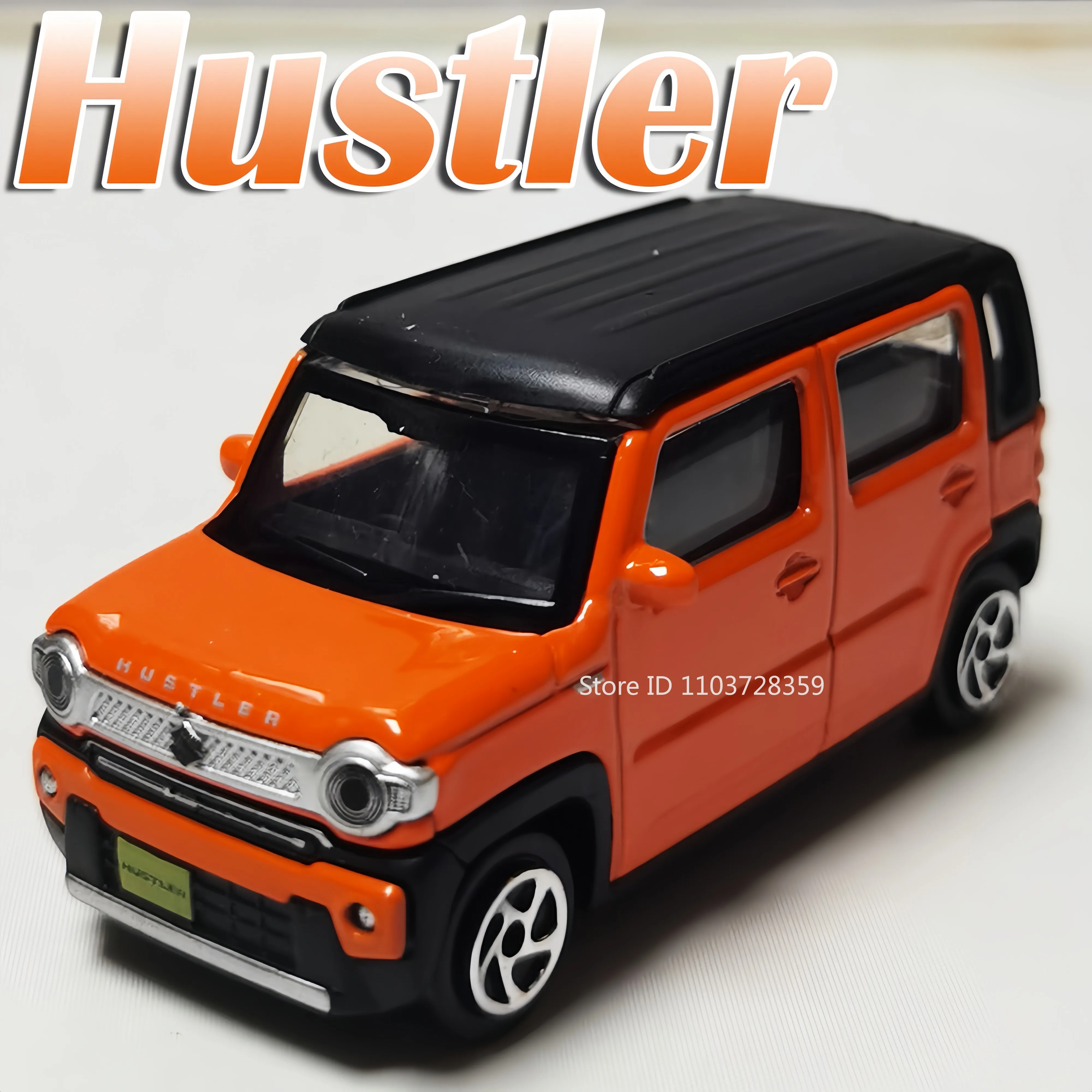 

1:48 Suzuki Hustler Miniature Car Toy Models Metal Diecast Shock Absorption Slide Forward Ornament Toys for Boys Festival Gifts