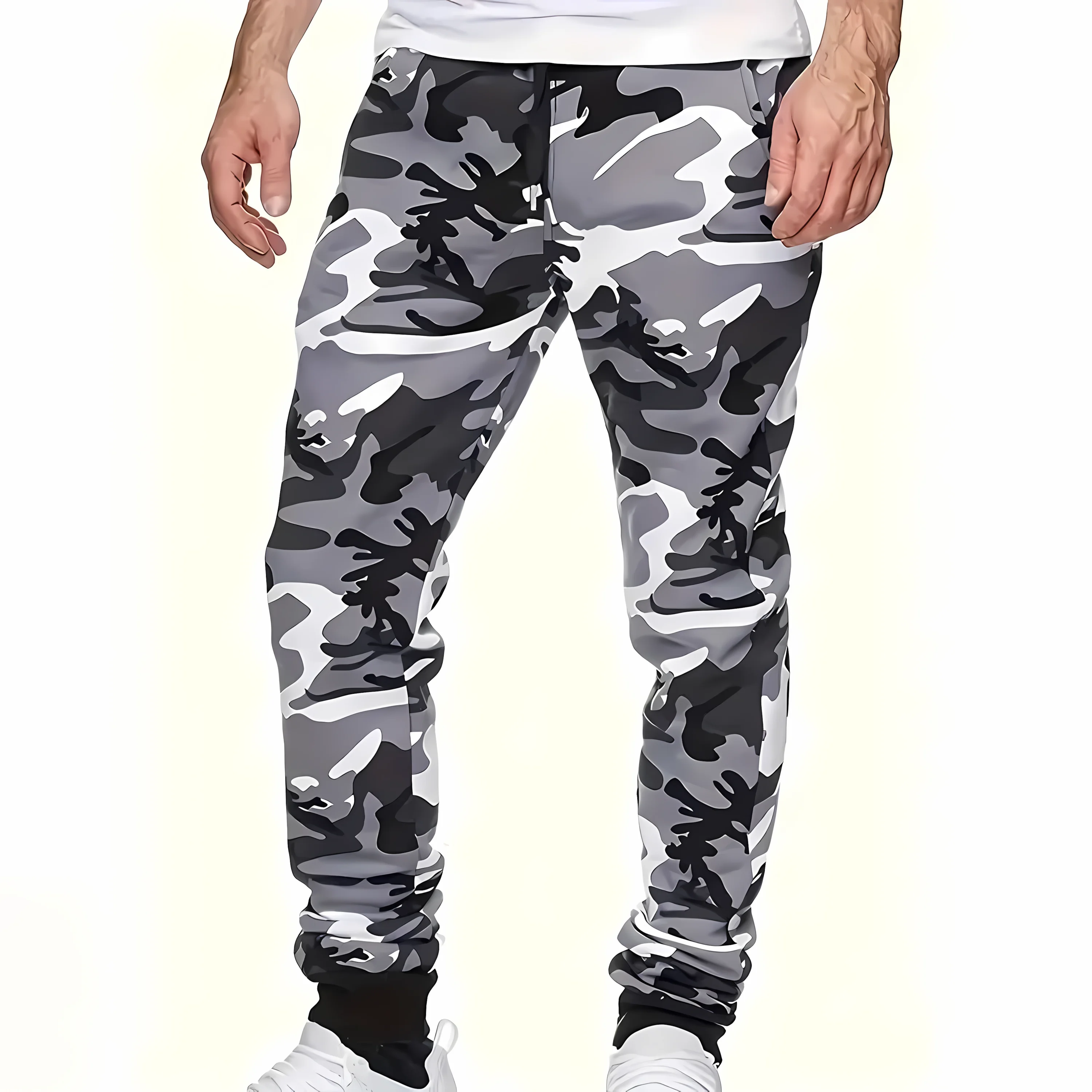 The new men's trousers for the autumn of 2025 are casual and fashionable with 3D graffiti printing soft and comfortable