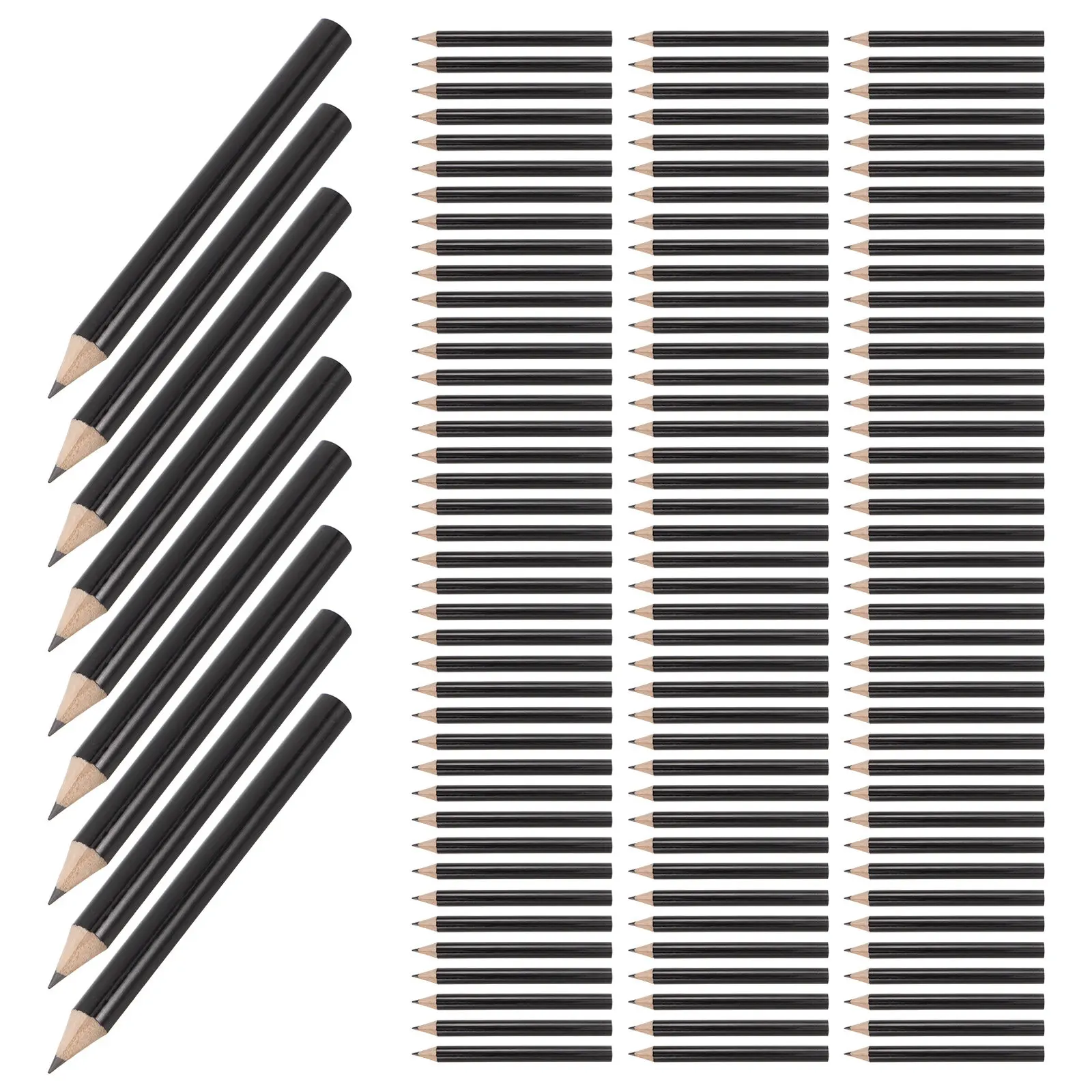 100Pcs Mini Golf Pencils Pre-Sharpened Short Wood Scoring Pencils Portable Pocket Size for School Back to School Halloween Fall